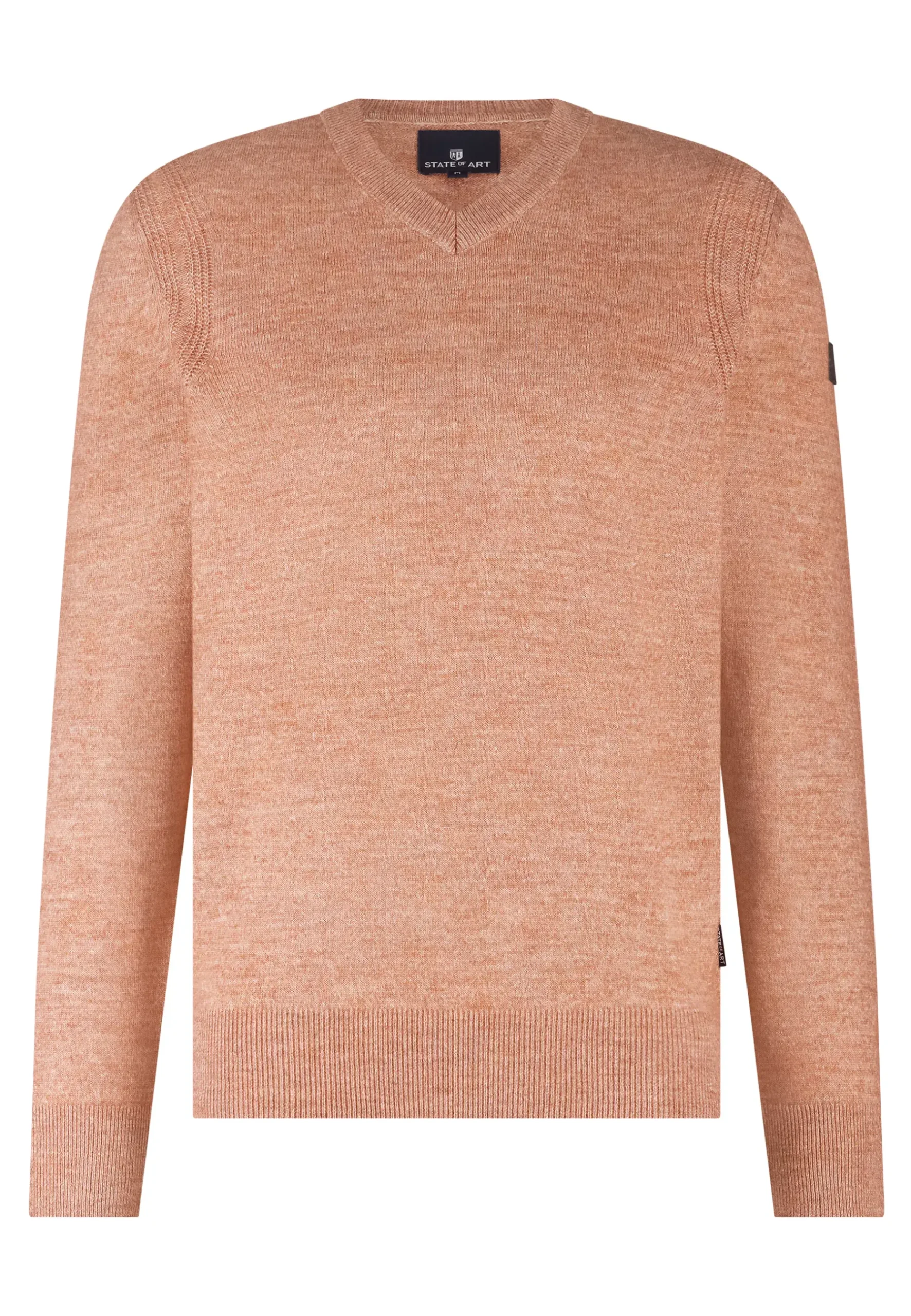 Discount Gemêleerde trui met ribdetails Truien