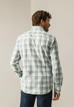 Geruit overhemd van een katoenmix Overhemden