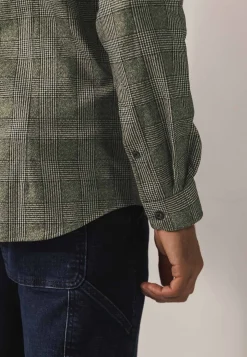 Outlet Geruit overhemd van jerseystof Overhemden