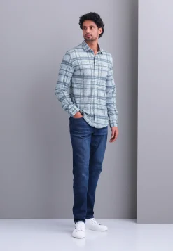 Geruit overhemd van katoen Overhemden