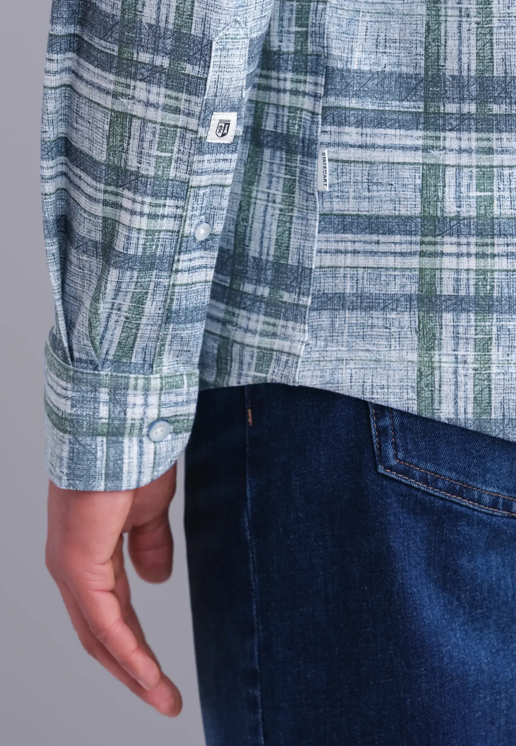 Geruit overhemd van katoen Overhemden