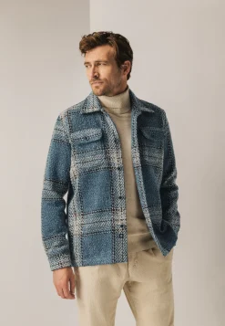 Online Geruit overshirt met borstzakken Overshirts|Overhemden