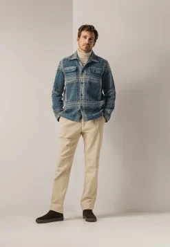 Online Geruit overshirt met borstzakken Overshirts|Overhemden