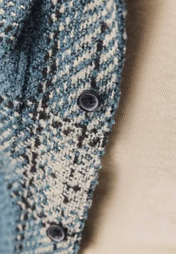 Online Geruit overshirt met borstzakken Overshirts|Overhemden