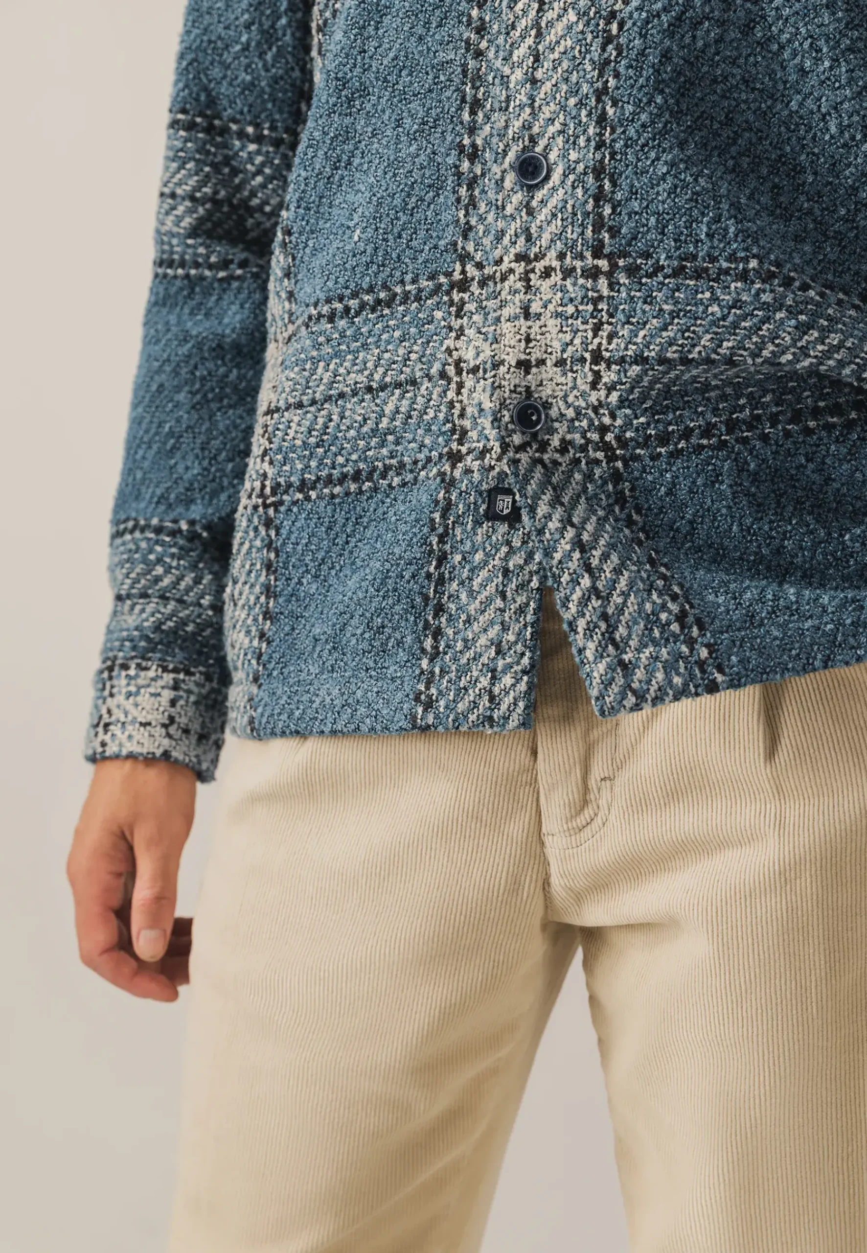 Online Geruit overshirt met borstzakken Overshirts|Overhemden