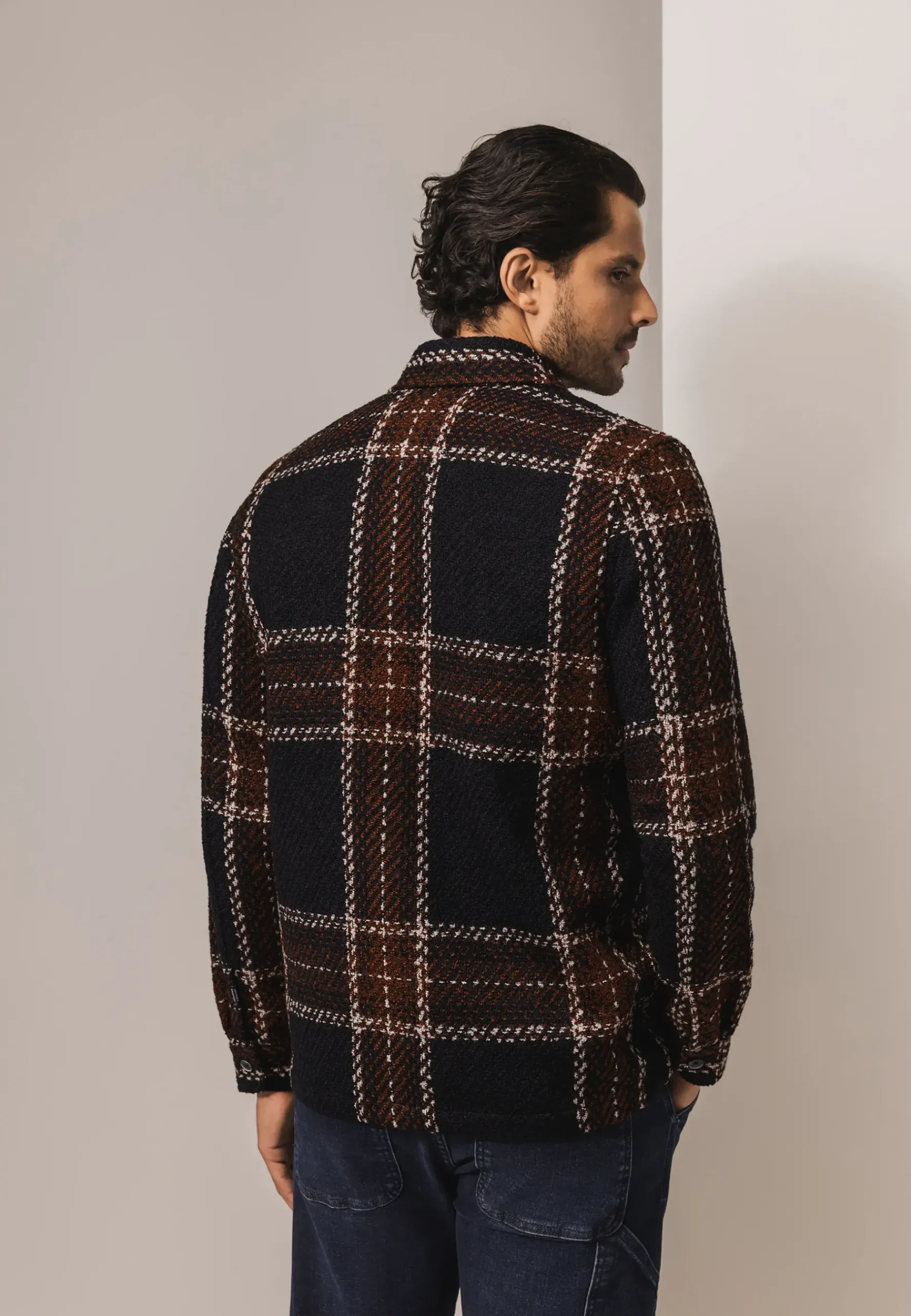 Sale Geruit overshirt met borstzakken Overshirts|Overhemden