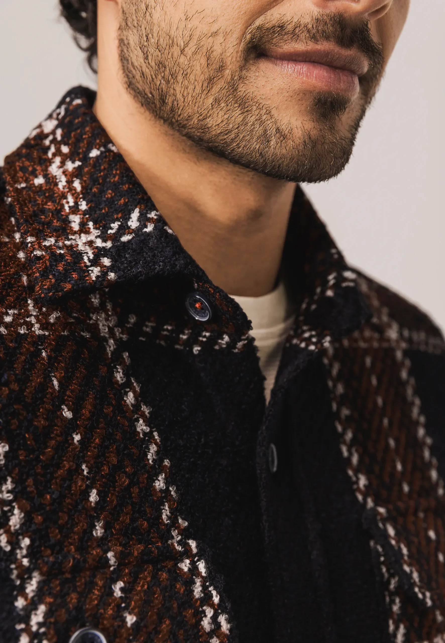 Sale Geruit overshirt met borstzakken Overshirts|Overhemden