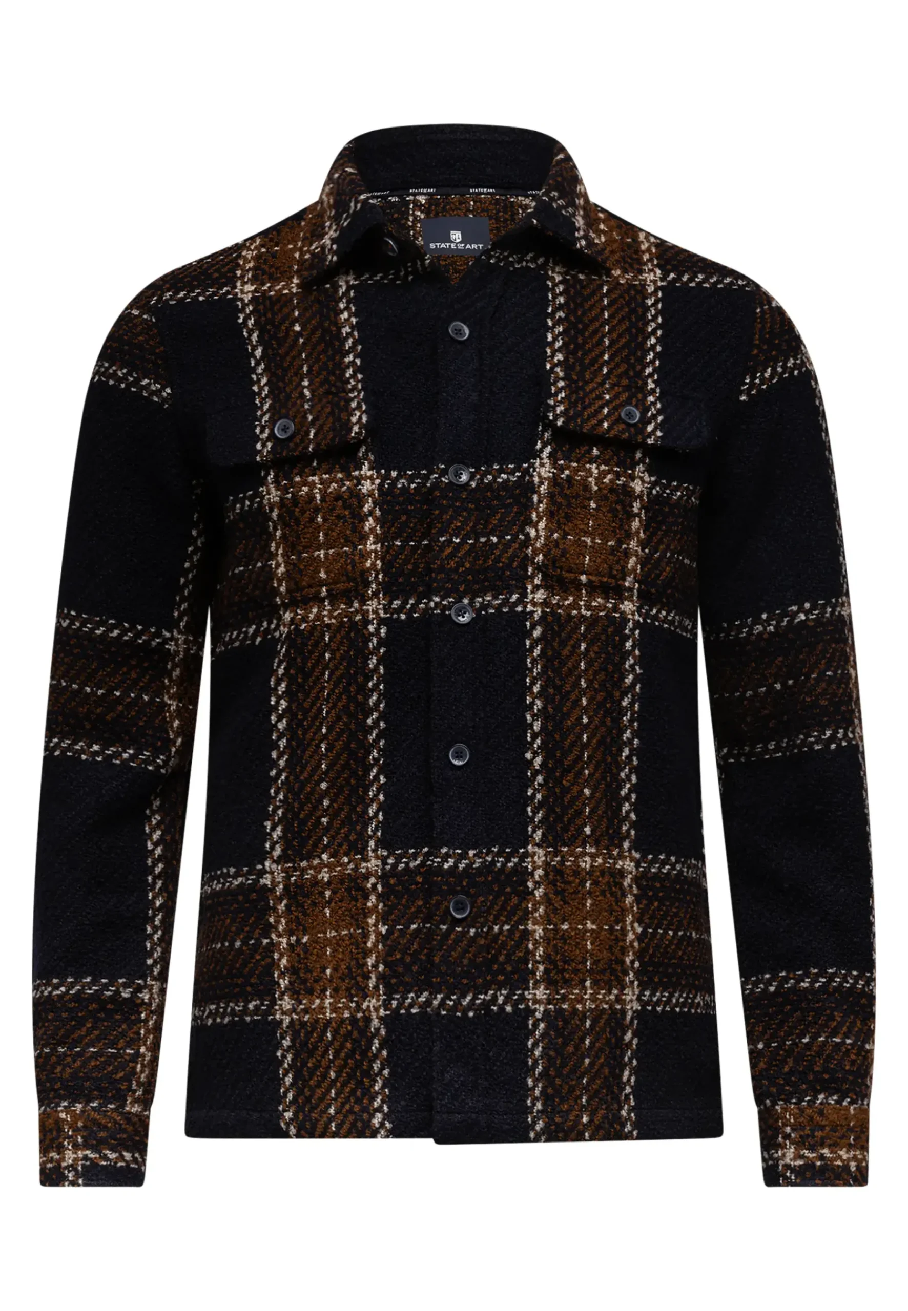 Sale Geruit overshirt met borstzakken Overshirts|Overhemden