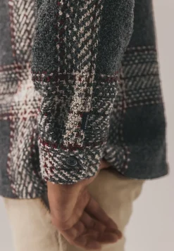 Online Geruit overshirt met borstzakken Overshirts|Overhemden