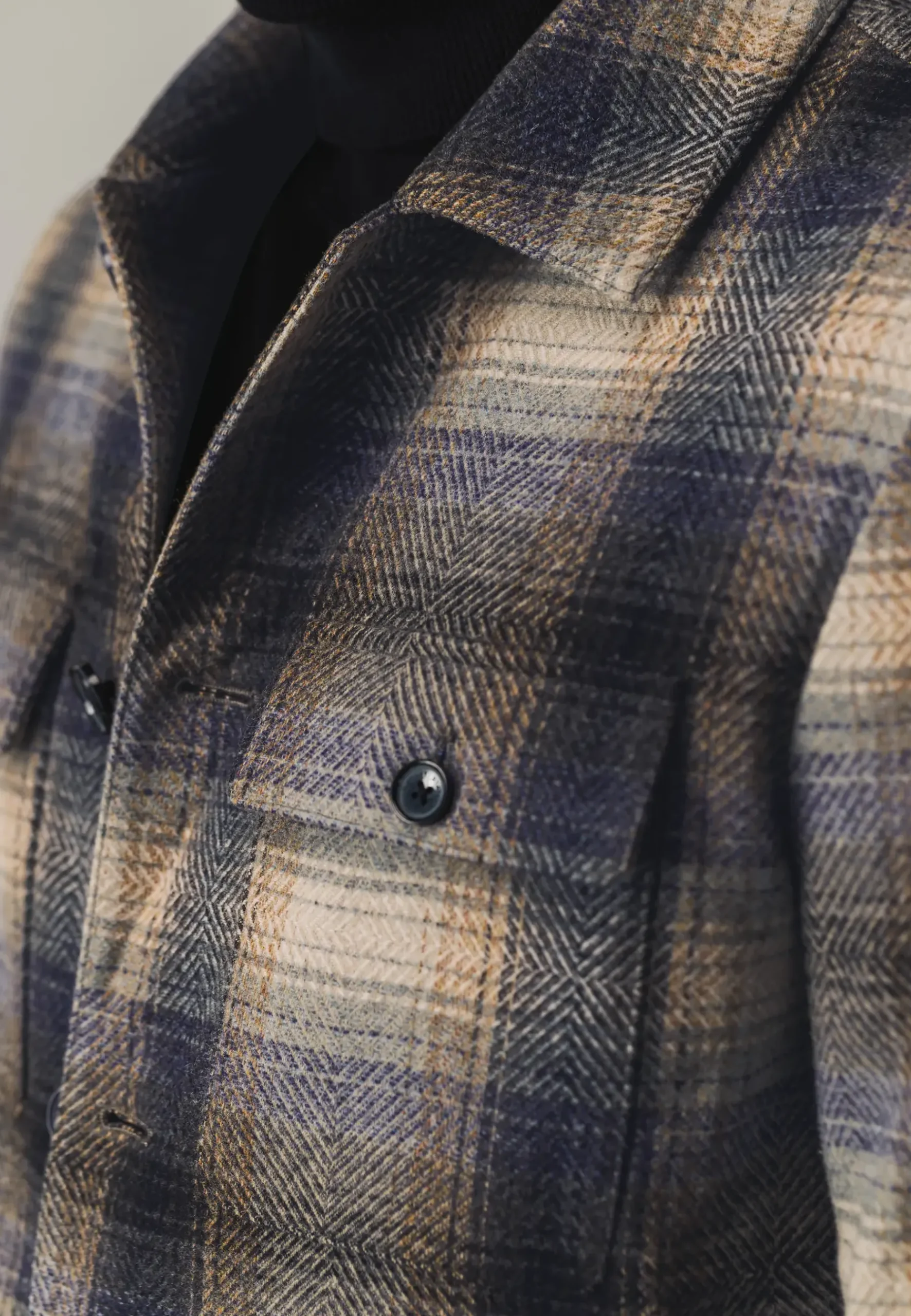 Geruit overshirt met klepzakken Overshirts|Overhemden