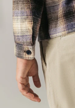 Geruit overshirt met klepzakken Overshirts|Overhemden