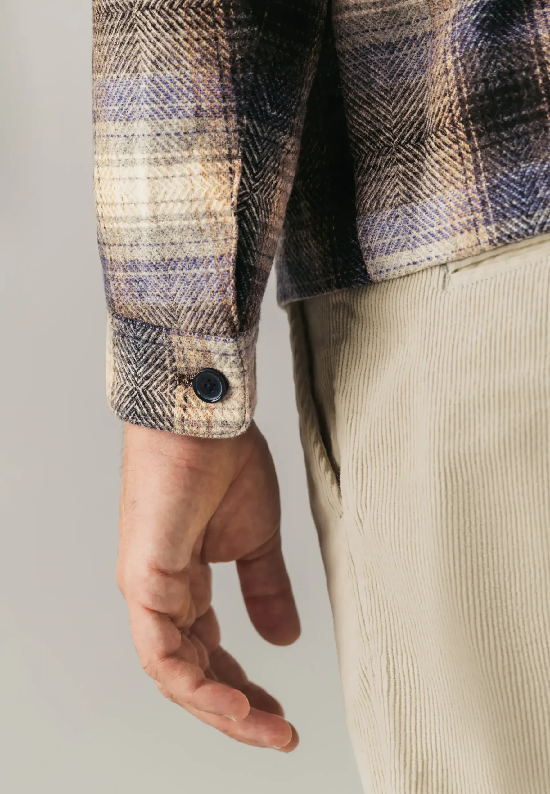 Geruit overshirt met klepzakken Overshirts|Overhemden