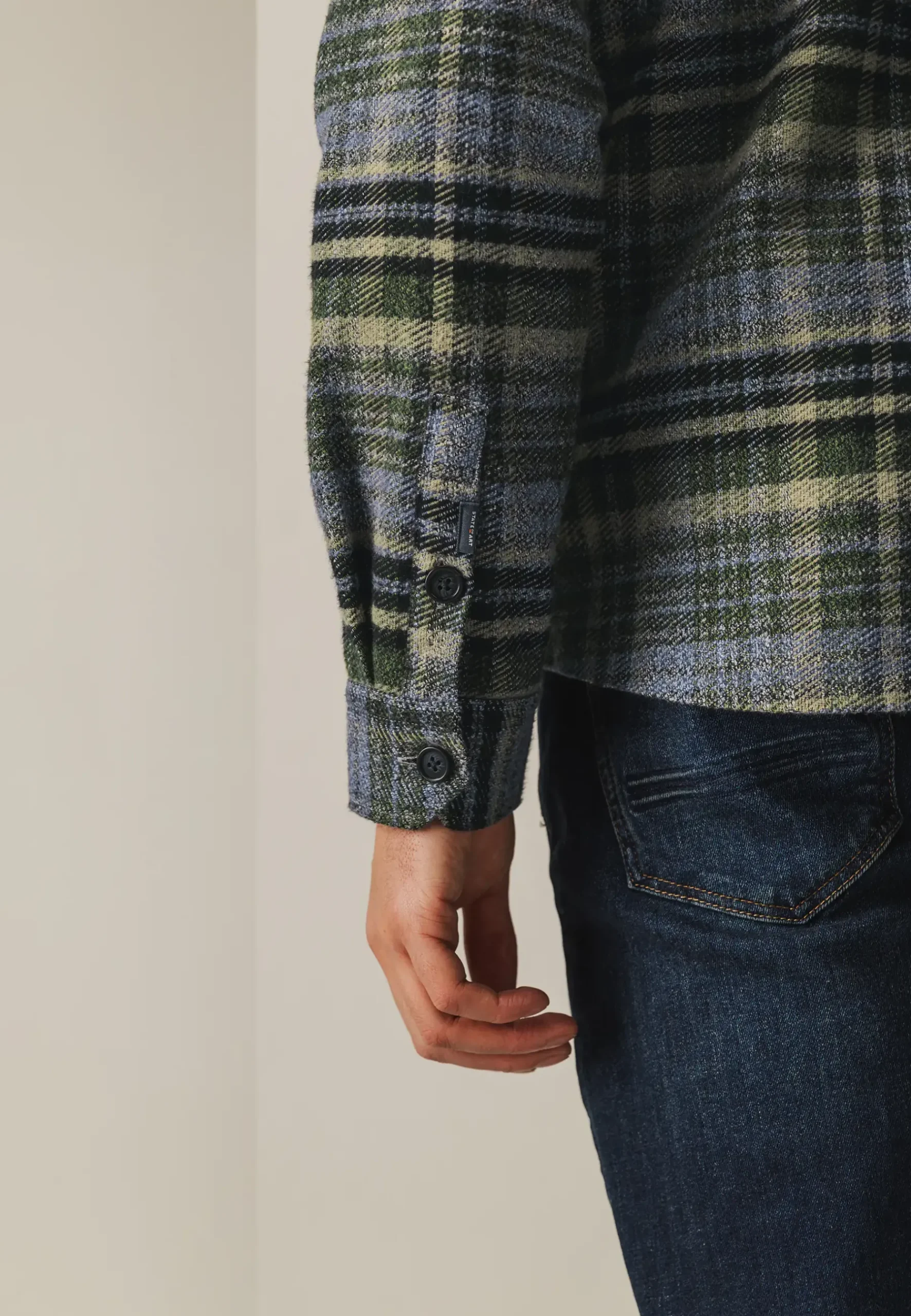 New Geruit overshirt van twillstof Overshirts|Overhemden