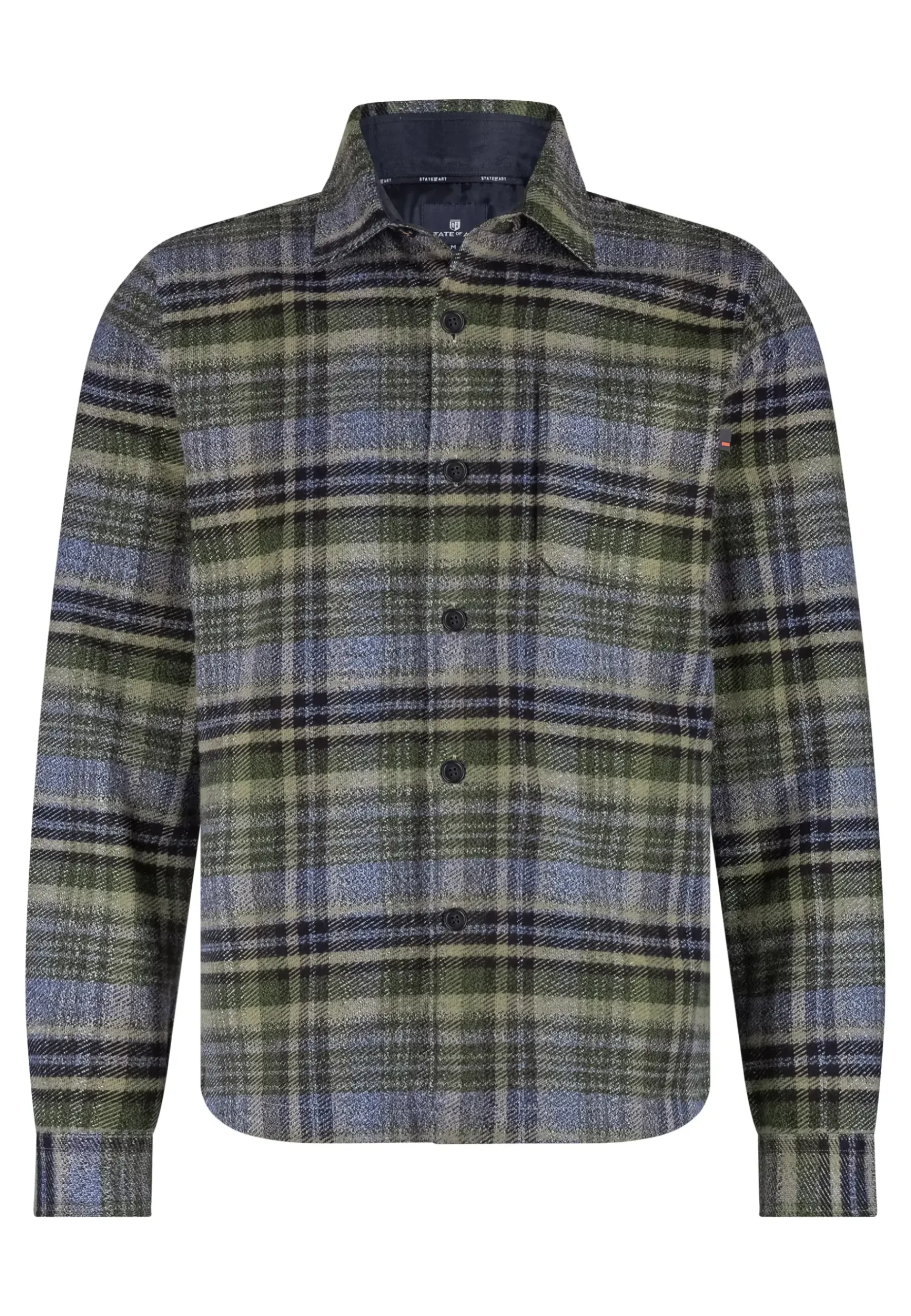 New Geruit overshirt van twillstof Overshirts|Overhemden