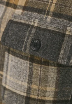 Outlet Geruit overshirt van wolmix Overshirts|Overhemden