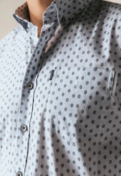 Gestreept overhemd met borstzak Overhemden