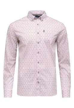 Gestreept overhemd met borstzak Overhemden