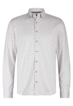 New Gestreept overhemd van jerseystof Overhemden