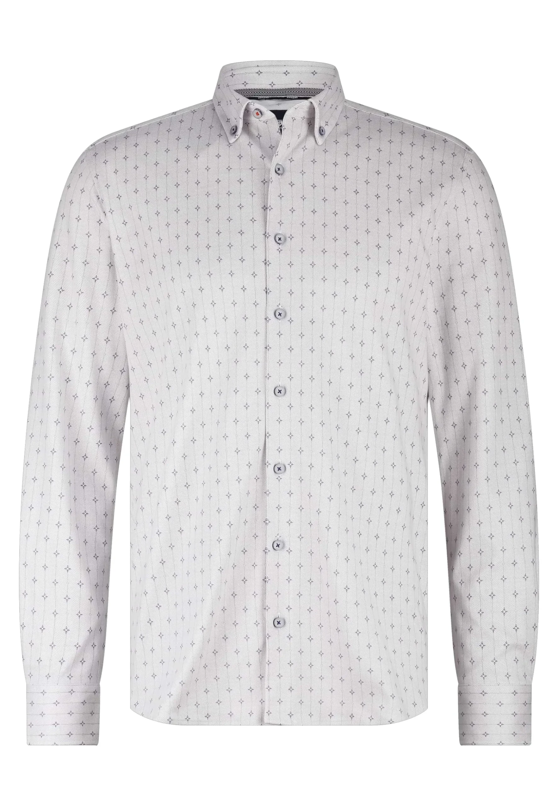 New Gestreept overhemd van jerseystof Overhemden