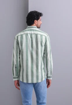 Online Gestreept overhemd van katoen Overhemden