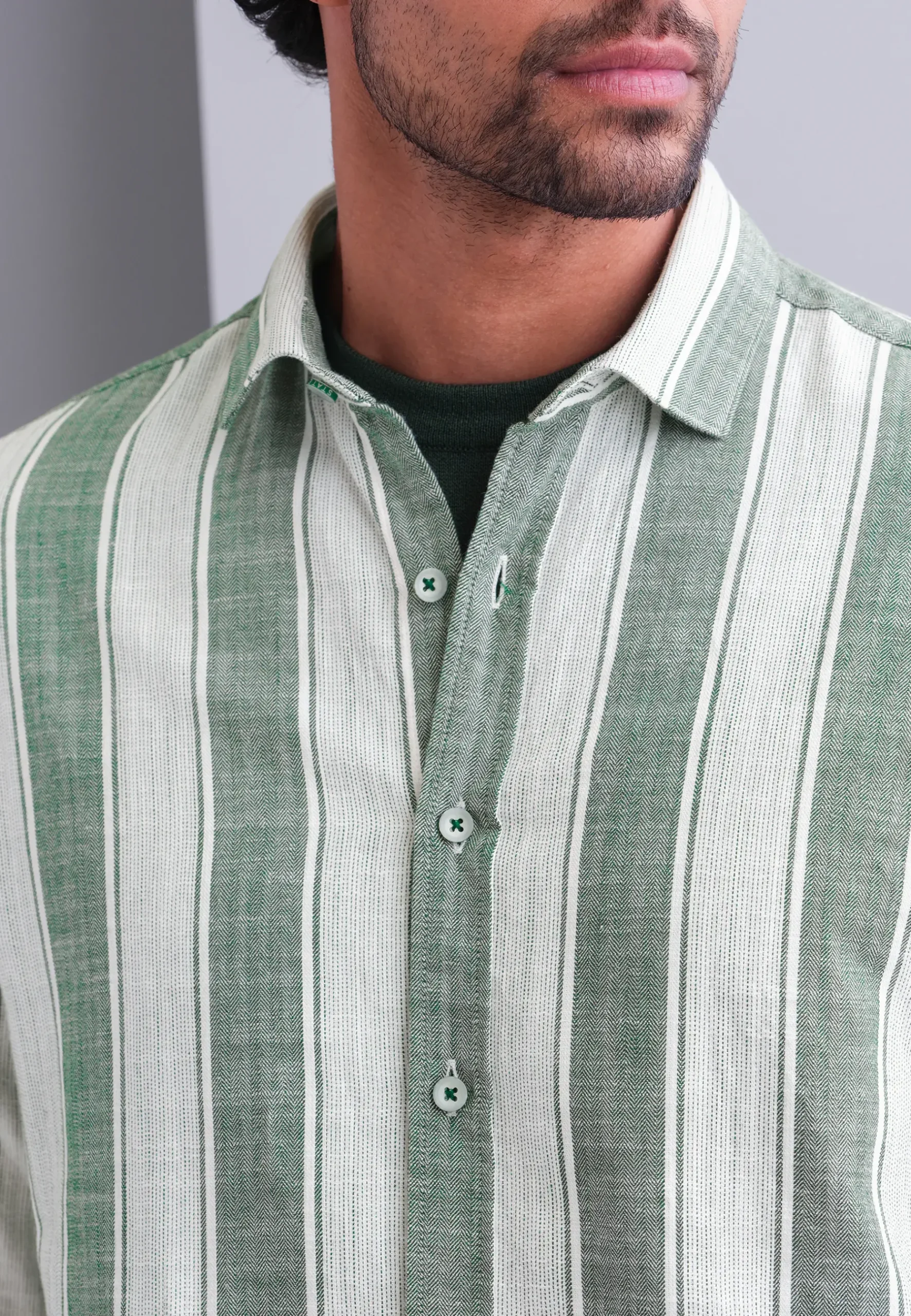 Online Gestreept overhemd van katoen Overhemden