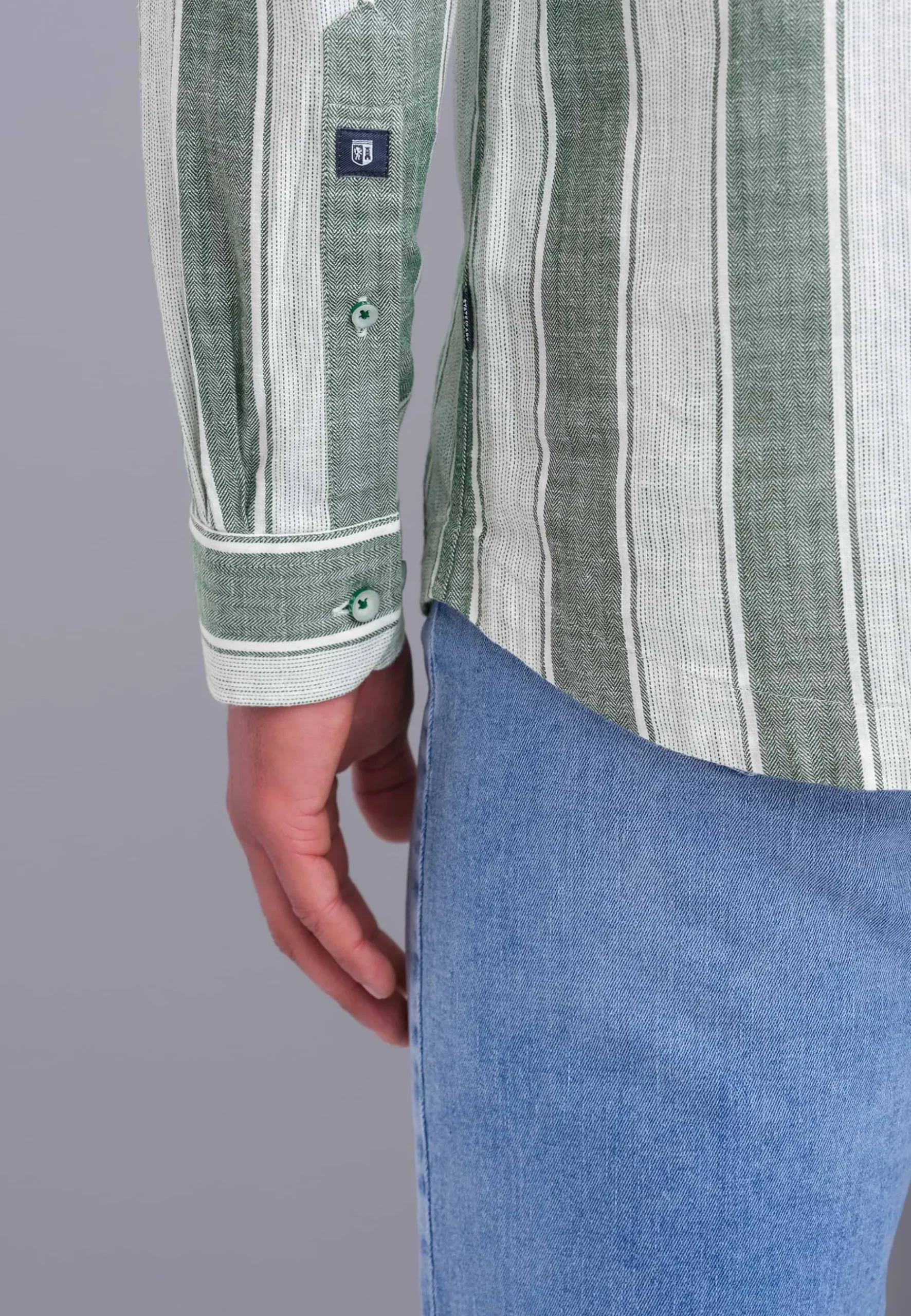 Online Gestreept overhemd van katoen Overhemden