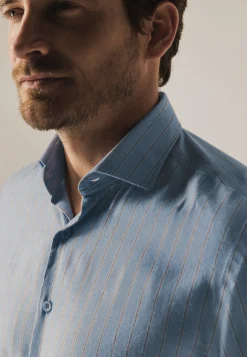 Best Gestreept overhemd van twillstof Overhemden