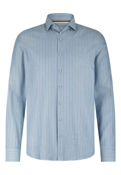 Best Gestreept overhemd van twillstof Overhemden