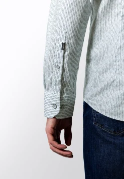 Discount Gestreept poplin overhemd Overhemden