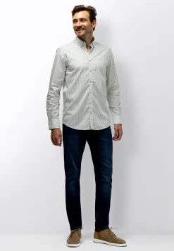 Discount Gestreept poplin overhemd Overhemden