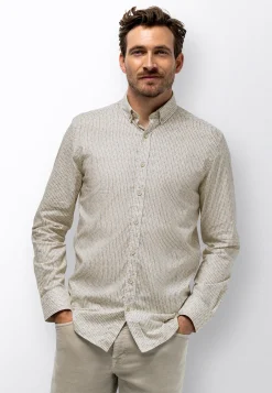 Clearance Gestreept poplin overhemd Overhemden