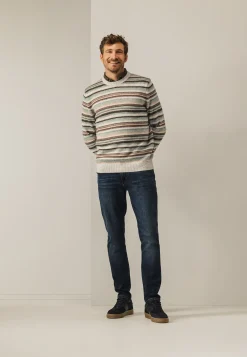 Discount Gestreepte trui van een acrylmix Truien