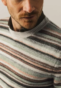 Discount Gestreepte trui van een acrylmix Truien