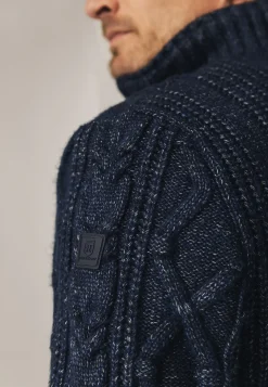 Hot Grofgebreid vest met kabelpatroon Vesten