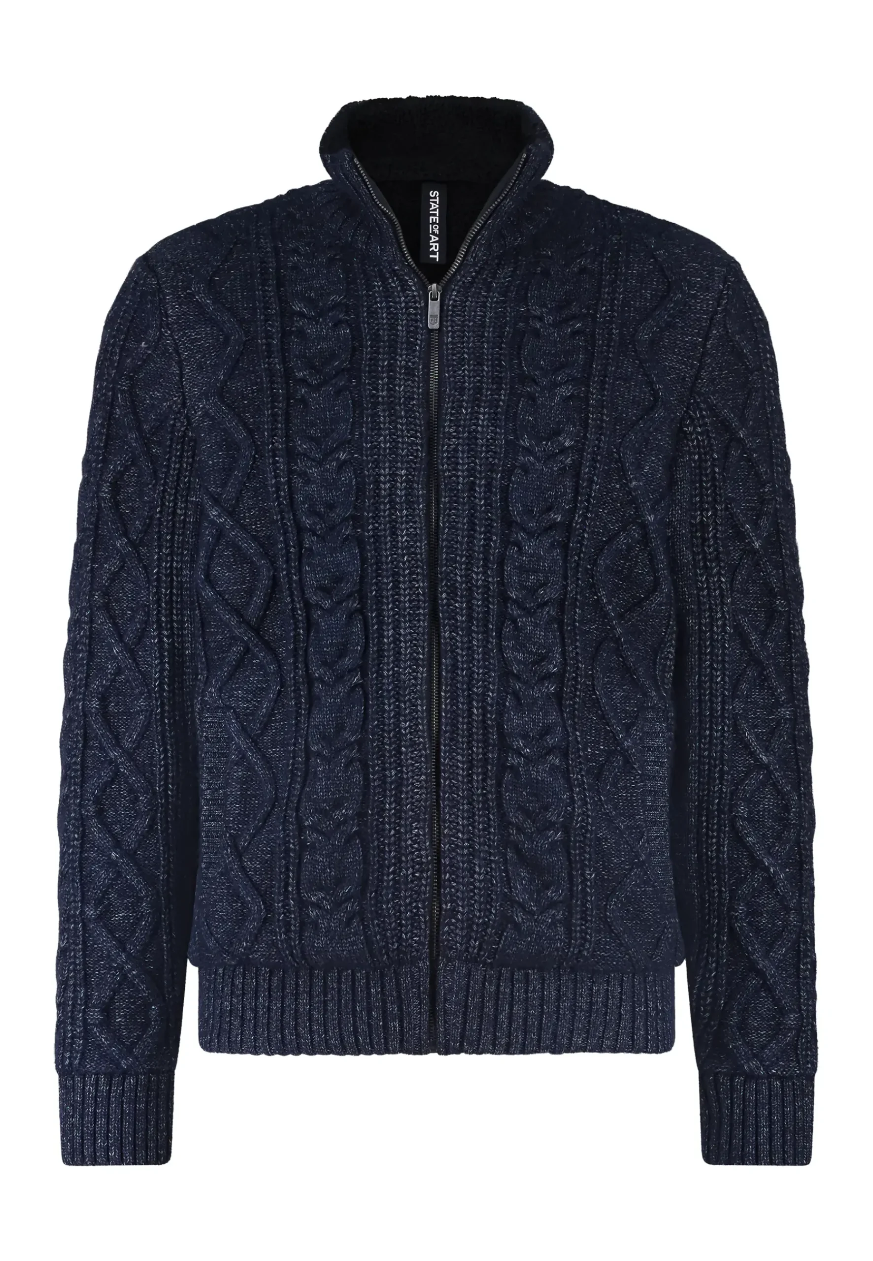 Hot Grofgebreid vest met kabelpatroon Vesten