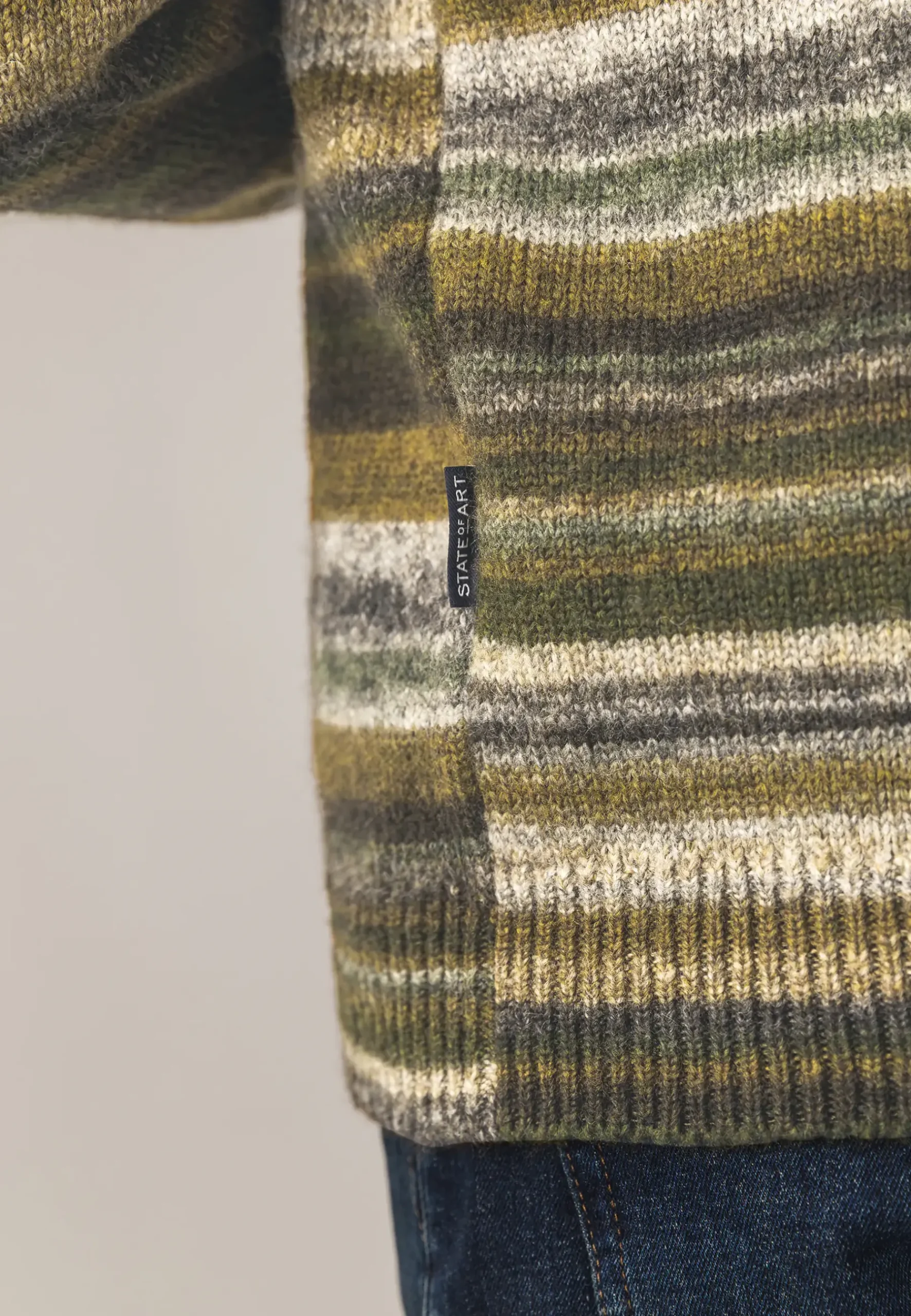 Hot Grofgebreide trui met ronde hals Truien