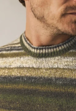 Hot Grofgebreide trui met ronde hals Truien