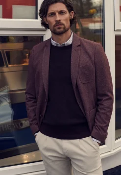 Clearance Halfgevoerde blazer met gemêleerd dessin Blazers