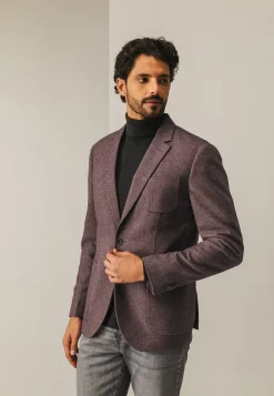 Clearance Halfgevoerde blazer met gemêleerd dessin Blazers