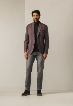 Clearance Halfgevoerde blazer met gemêleerd dessin Blazers