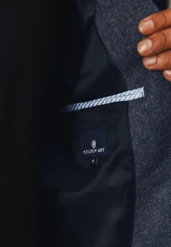 Online Halfgevoerde blazer met gemêleerd dessin Blazers