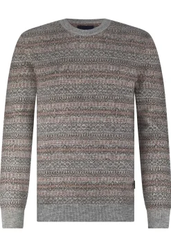 New Jacquard trui met ronde hals Truien