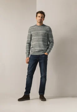 Sale Jacquard trui met ronde hals Truien