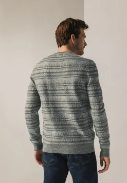Sale Jacquard trui met ronde hals Truien