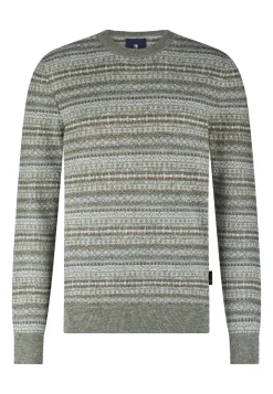 Sale Jacquard trui met ronde hals Truien