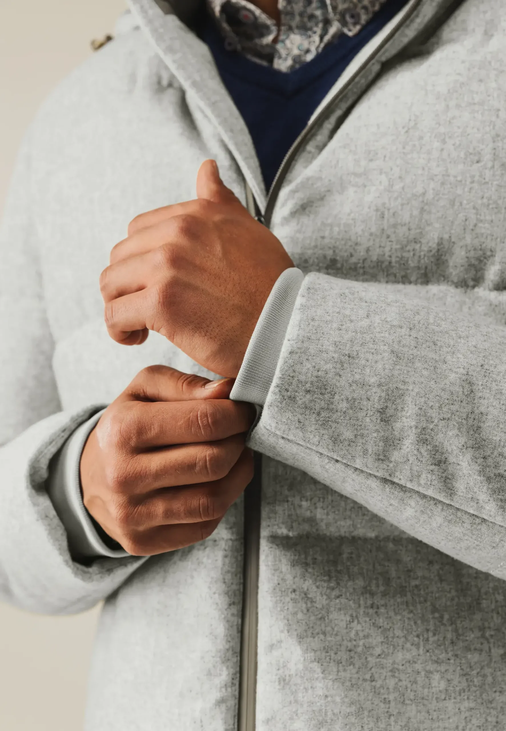 Clearance Jas met gemêleerd dessin Jassen