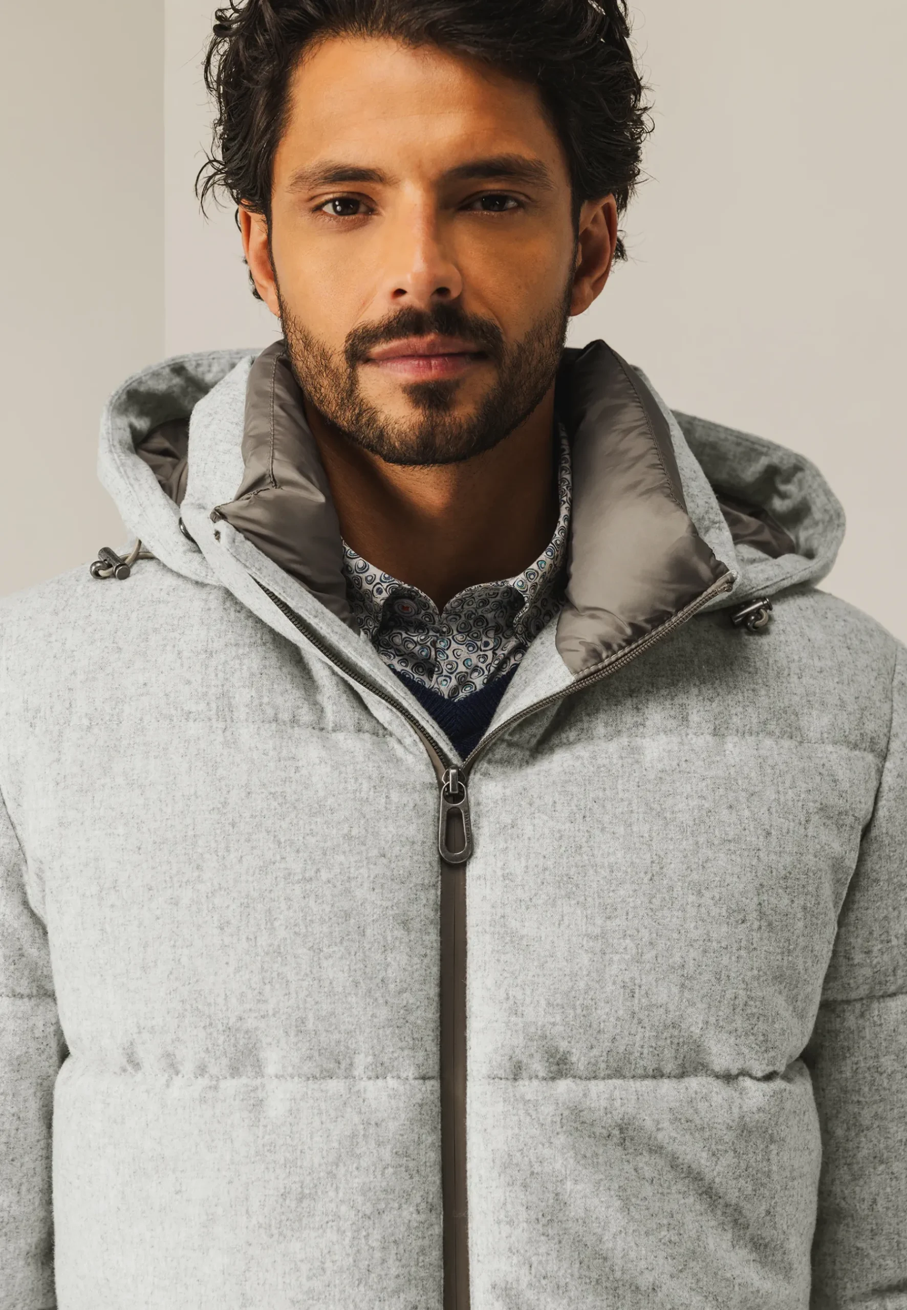 Clearance Jas met gemêleerd dessin Jassen