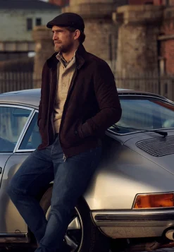 Clearance Jas van geitensuède in regular fit Jassen