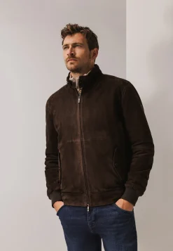 Clearance Jas van geitensuède in regular fit Jassen
