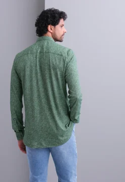 Jersey overhemd van katoen Overhemden